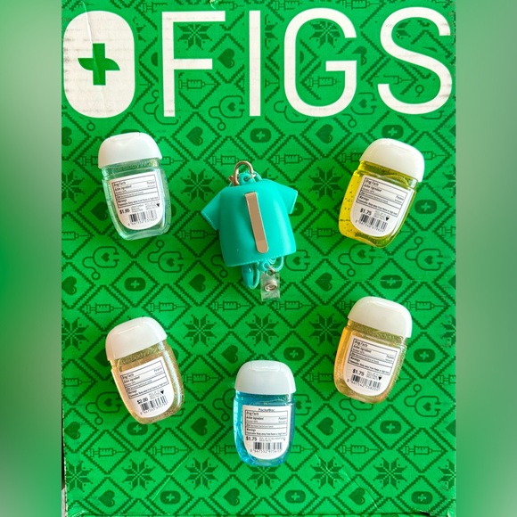 Scrub Top Lanyard Bath and Body Works PocketBac Holder With 5 Hand Sanitizers 💚 - Picture 3 of 3